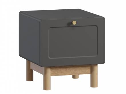 Тумба прикроватная Виклу-1 Grafit Oak фото