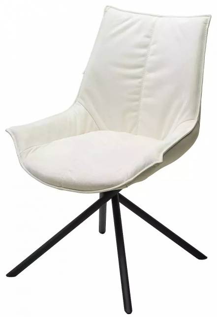 Стул ОСЛО Atmocfera 010 Бежевый / Orakul 160 Белый / Черный каркас M-City фото