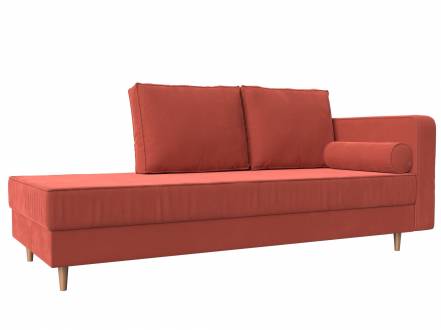 Кушетка Лига Диванов Прайм Коралловый photo Кушетка Лига Диванов Прайм Коралловый фото