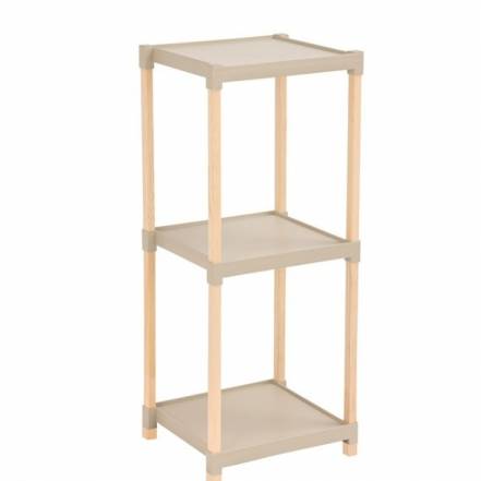 Этажерка для хранения Fixwood Fix-2011-3 бежевая 28х25х72 см фото
