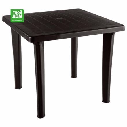 Стол Элластик пласт Элластик квадратный шоколадный 85х85х74 см photo Стол Элластик пласт Элластик квадратный шоколадный 85х85х74 см фото
