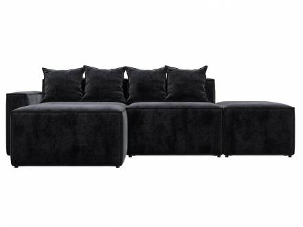 Диван угловой модульный Лига-063 угол левый Велюр TOWER 11 темно-серый фото