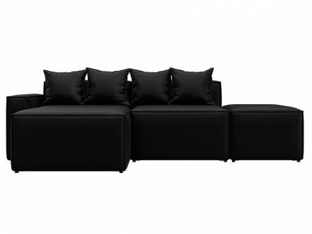 Диван угловой модульный Лига-063 угол левый Экокожа GRIFON 18 черный фото