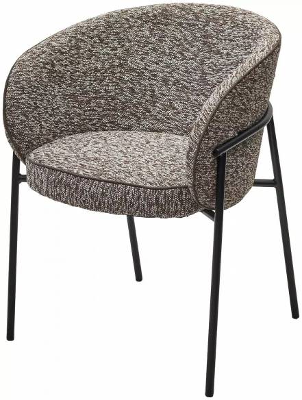 Стул GUST цвет бежевый TOPIC 410 / черный каркас / Товарный знак DISAUR фото