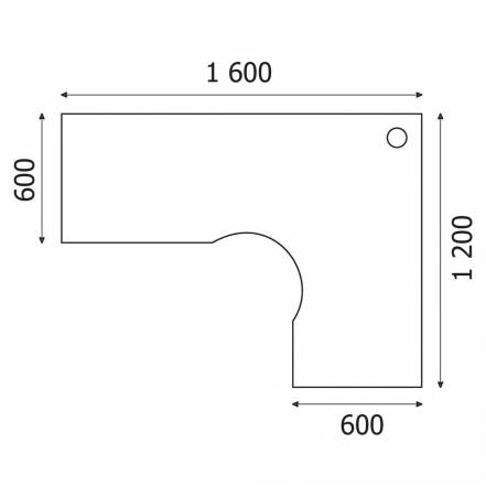 Стол Easy One 888 889 Груша Ароза Ш1600 Г1200 фото