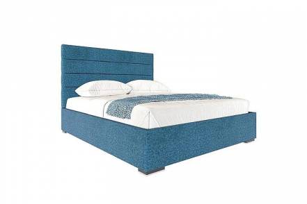 Кровать Гранда 140 Аура голубой Вариант 3 фото