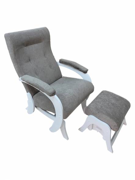 Кресло Качалка Пуфом фото