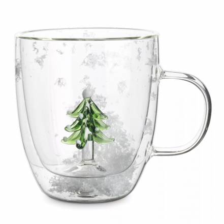 Кружка с двойными стенками Anna Lafarg елка 390 мл фото
