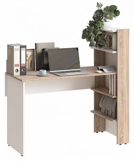 Компьютерный стол Арлет сонома / белый фото