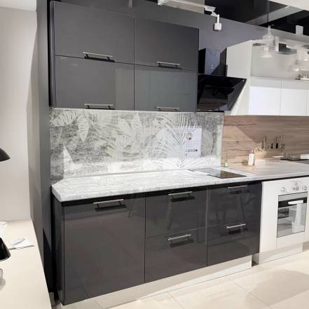 Кухня прямая Логика 2134*1800*600 photo Кухня прямая Логика 2134*1800*600 фото