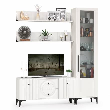 Тумба Тв Пеналом 2 Полками Mobi Валенсия 56 photo Тумба Тв Пеналом 2 Полками Mobi Валенсия 56 фото