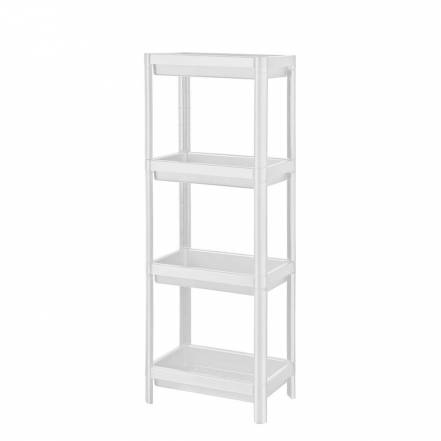 Этажерка для ванной Baroness Home четырёхъярусная белая 36х23х100 см photo Этажерка для ванной Baroness Home четырёхъярусная белая 36х23х100 см фото