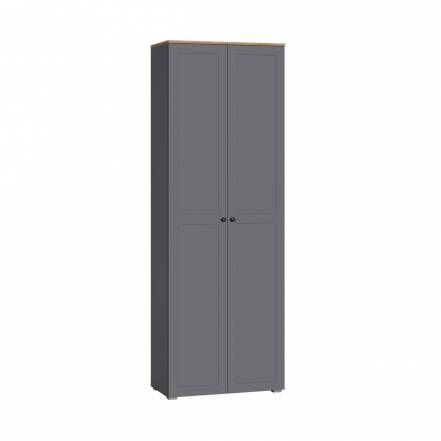 Шкаф Остин 16.307, серый графит, дуб золотой крафт фото