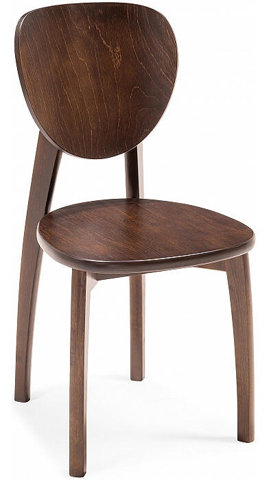 Стул деревянный Окава венге коричневый жесткий фото