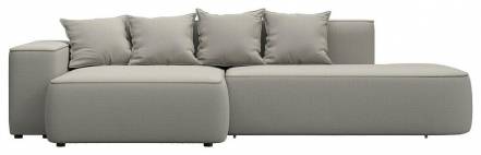 Диван угловой Лига-065 угол левый Рогожка Амур 02 бежевый фото