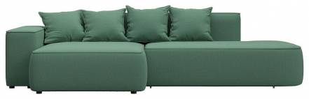 Диван угловой Лига-065 угол левый Рогожка Амур 07 серый фото