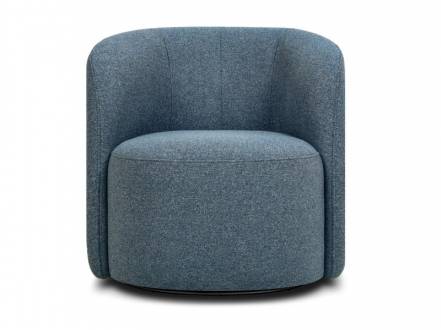 Кресло поворотное Мэник Textile Blue фото