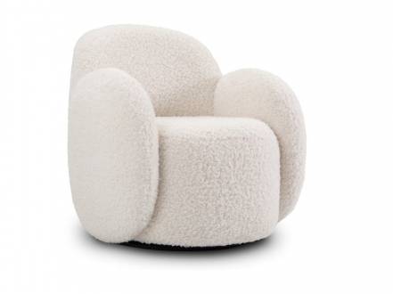 Кресло поворотное Теоп Cozy Milk фото