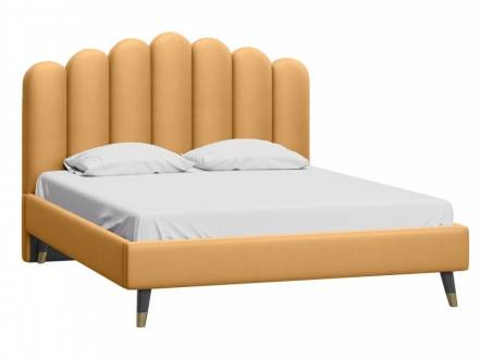 Кровать Лиель 160 Barhat Wet Sand photo Кровать Лиель 160 Barhat Wet Sand фото