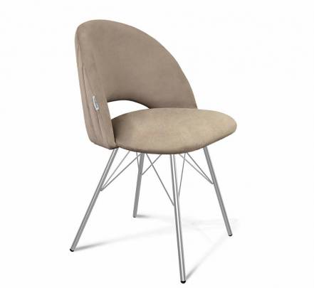 Стул SHT-ST34-1/S37 латте/хром лак фото