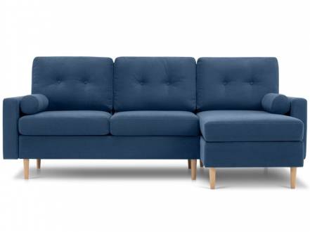 Диван угловой Динс Velvet Navy Blue фото