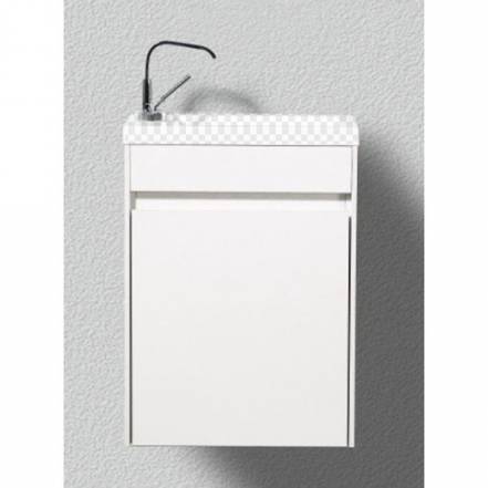 Тумба Belbagno Pietra Mini 400 1A So Bl L Bianco Lucido фото