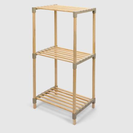 Стеллаж для хранения Fixwood Fix-2053-3 бежевый 38х30х78 см фото