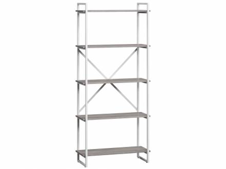 Стеллаж Loftyhome Мальборк 80 Смоук фото