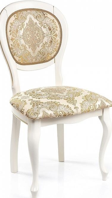 Стул деревянный  Adriano молочный / патина фото