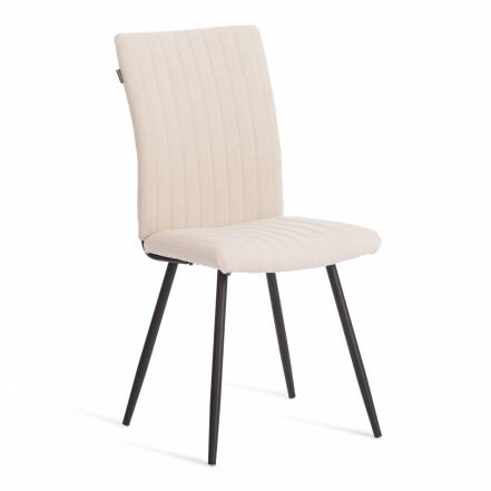 Стул TC Monte Carlo флок молочный с чёрным 48х55х93 см фото
