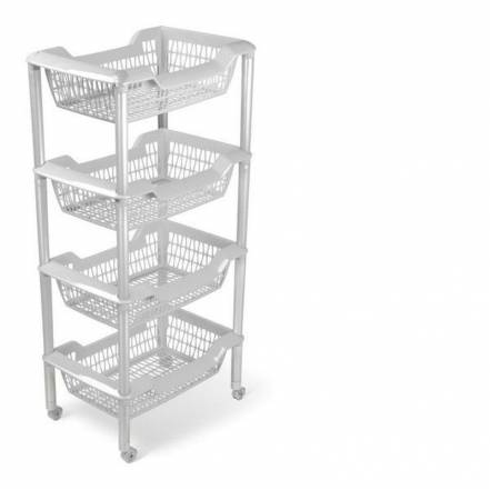 Этажерка Джетта 4 4Home С736Сер фото