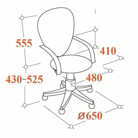 Кресло Vb Echair 224 Dsl Ppu Or 10 фото