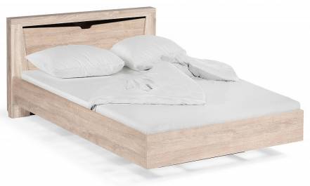 Кровать Магантия дуб баррик 1600x2000, изголовье жесткое фото