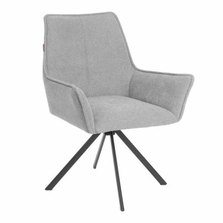 Кресло TC Murano/Мурано опора 360, велюр/букле (HYP), светло-серый фото