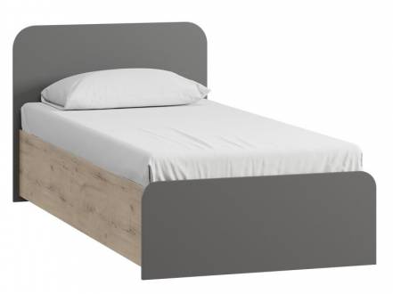 Кровать Ингрид-1 90 Grey photo Кровать Ингрид-1 90 Grey фото