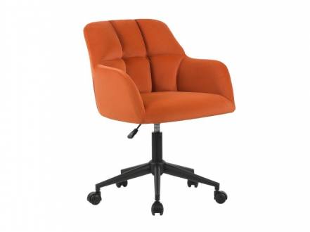 Офисное кресло Эльнор Velvet Orange фото