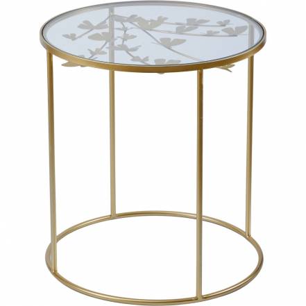 Столик Glasar со стеклом 50х50х55 см фото