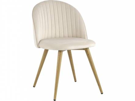 Стул Лион Stripes Velvet Cream фото