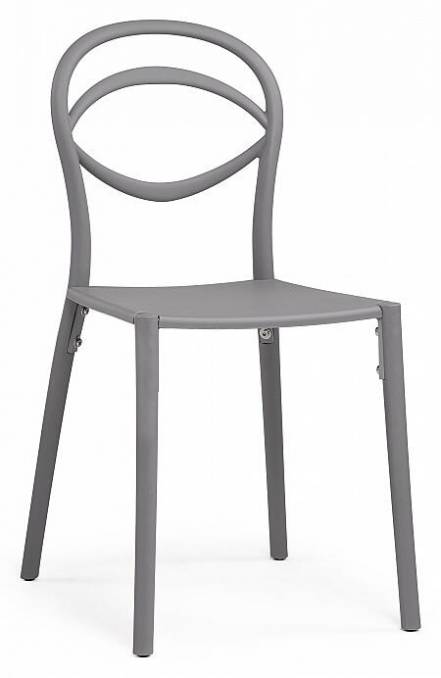 Пластиковый стул Simple gray photo Пластиковый стул Simple gray фото