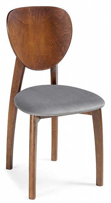 Стул деревянный Окава ткань tenerife stone / миланский орех photo Стул деревянный Окава ткань tenerife stone / миланский орех фото