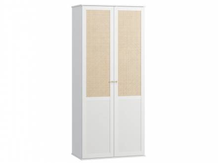 Распашной шкаф Алвис-2 White фото