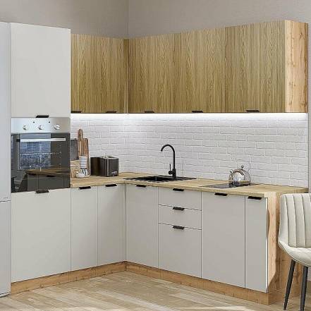 Кухня Евро Лайн 04 Агат 2140 1800 2150 600 фото