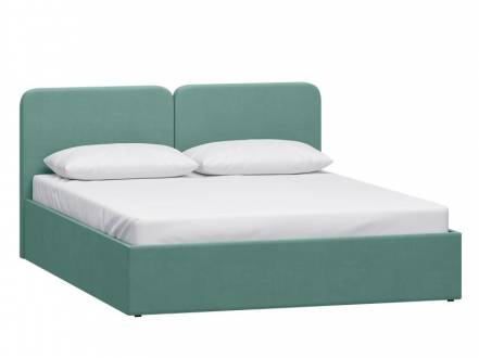 Кровать Вилена 140 Velvet Mint photo Кровать Вилена 140 Velvet Mint фото