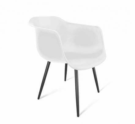 Стул SHT-ST31/S95-1 белый/чёрный муар фото