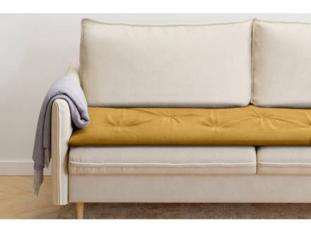 Топпер для дивана Оквилл S Velvet Yellow фото