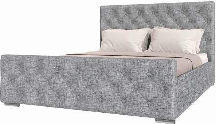 Кровать ИНТЕРО 1600х2000 Рогожка Серая photo Кровать ИНТЕРО 1600х2000 Рогожка Серая фото
