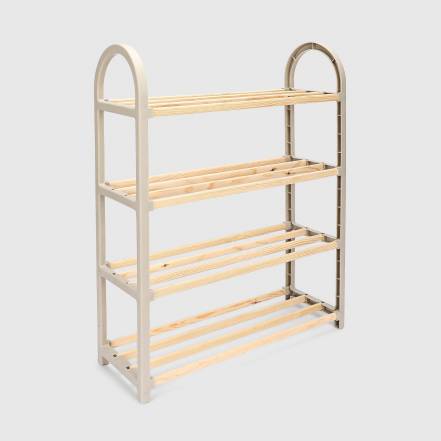 Этажерка для обуви Fixwood Fix-2040 бежевая 51х19х65 см фото