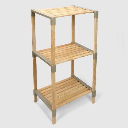 Стеллаж для хранения Fixwood Fix-2013-3 бежевый 41х34х81 см фото