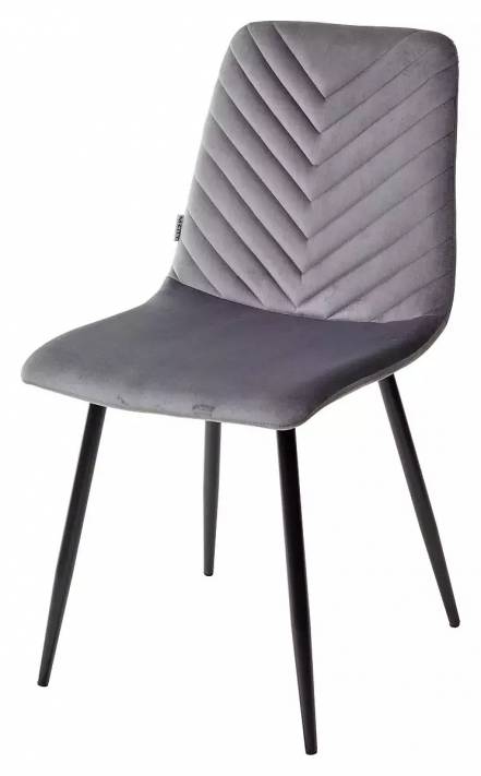 Стул DUKE BLUVEL-14 GREY, велюр / черный каркас photo Стул DUKE BLUVEL-14 GREY, велюр / черный каркас фото