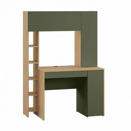 Комфорт Стол компьютерный 12.71 Гикори Рокфорд Натуральный KO86 PW, Дымчатый Зеленый K521 фото